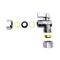 Thrifco Plumbing 5/8 Inch Comp x 1/2 Inch Slip Joint Quarter Turn Brass Angle Stop Valve 4406464 - alternate 2